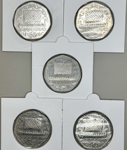 Lot isle man ships 50p - of,