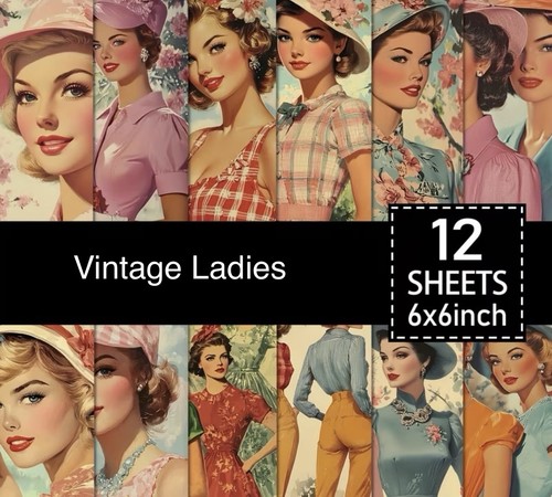 Vintage ladies craft - vintage,