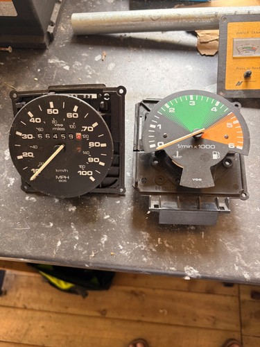 Speedometer and tachometer - and,