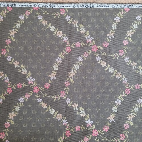 Warner fabric brown floral - warner,
