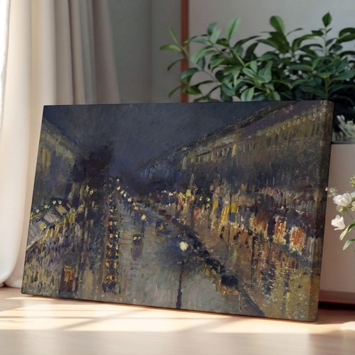 Montmartre boulevard night - montmartre,
