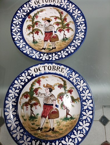 Antique french faience - faience, hand