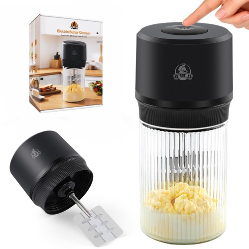 Electric butter churn 34oz - butter,
