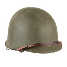 Genuine Original M1 Helm with New Plastic Liner - WW2/Vietnam Reenactment