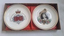 Royal Jubilee Commemorative Plates Queen Elizabeth II Palissy Royal Worcester Co