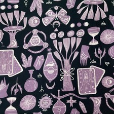 Toil And Trouble Purple Cotton