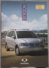 Ssangyong Rodius Brochure