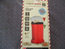 Tower 900W Carnival Popcorn Maker - No Oil Needed - New