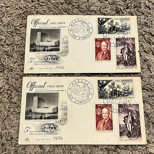 1956 monaco fipex fdc - fdc, covers