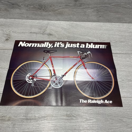 Raleigh ace racing bike poster - racing,