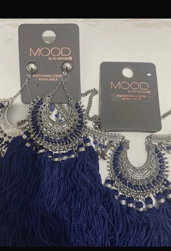 Blue statement necklace - , &