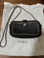 Black Zara crossbody bag with
