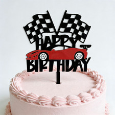 F1 Car Racing Cake Topper Go