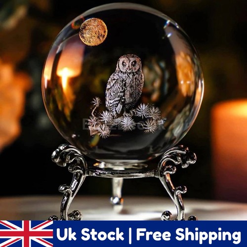 Laser engraved owl - 3d,