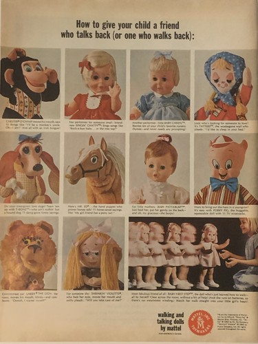1965 mattel walking talking - walking,