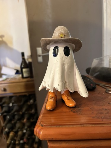 Ghost cowboy figurine - ghost,