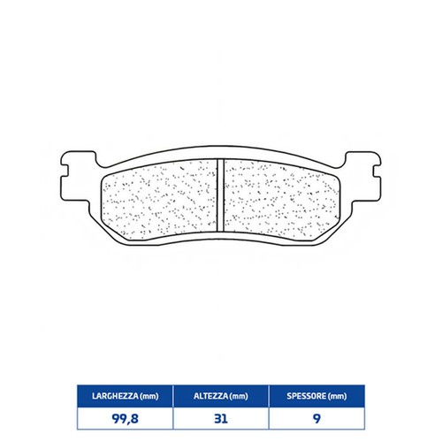 Sintered rear brake - sintered,