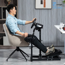 Zootopo racing simulator with cockpit mounted thruster compatible with G920 G923