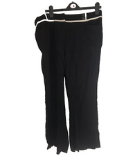 South black linen trousers
