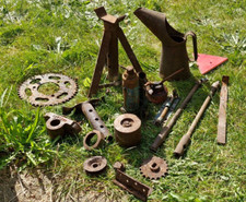 Rusty Patina Assorted Garage Workshop Items Art Craft Man Cave Lock Up Garden