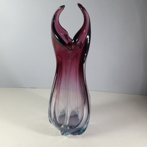 Murano glass vase twisted - murano,