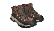 Mens Brown/Beige Lace-up Walking/Hiking Trekking Boot In Size 8