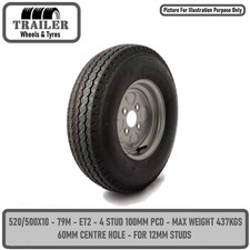 Trailer Wheel Rim and Tyre