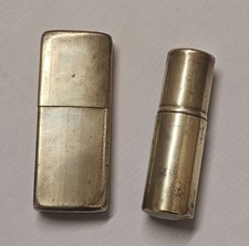 2 Vintage Brass Lighters 'Seigneur' & 'The Parr' Untested WW1