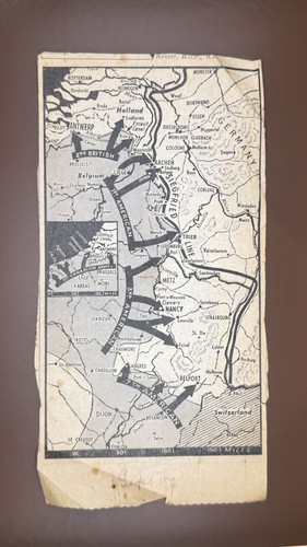 Ww2 newspaper cut out - newspaper,