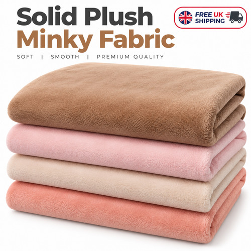 Soft plush minky fabric - soft,