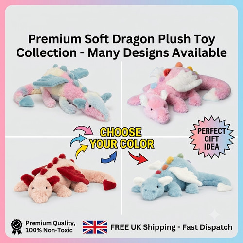 Cute soft dragon - soft, plush