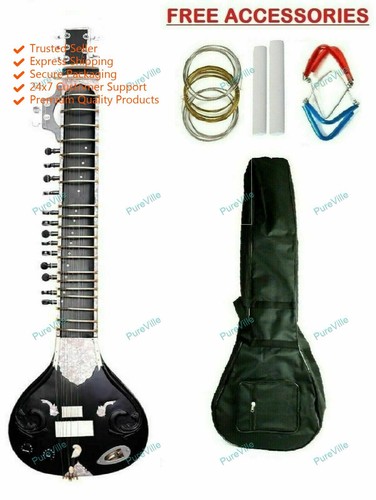 Electric travel sitar with - electric,