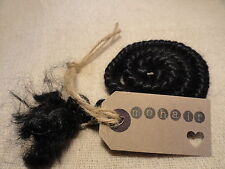 30g (approx. 1oz) MOHAIR.  BLACK - curls