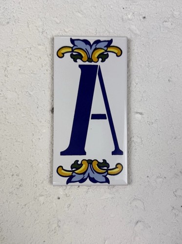 Vintage spanish ceramic - ceramic, letter