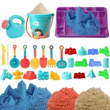 31 PCS Indoor Outdoor 750g Sand Set with Bucket Tray Watering Can Moulds &Tools