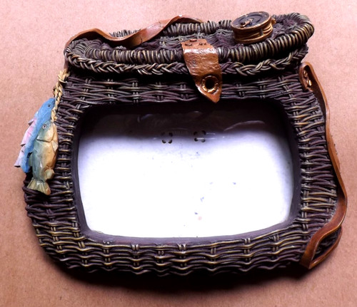 Fishing creel basket picture