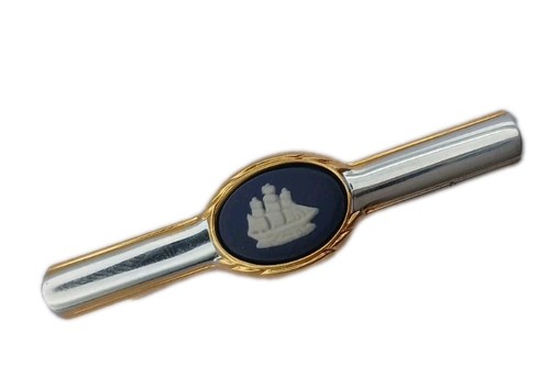 Wedgwood tie clip silver gold - tie,