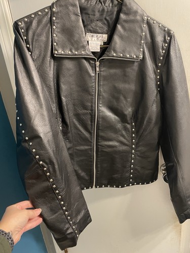 Vintage studded leather jacket - studded,