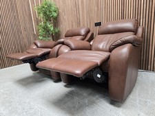 2x G Plan Knightsbury Power Recliner Armchairs With Power Headrest & Lumbar