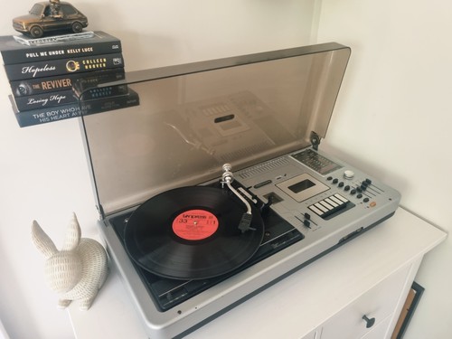 Record player video - record,
