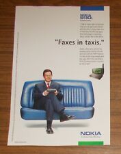 Rare Advertising Nokia 9110i Communicator - Faxes in Taxis 2000