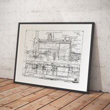 Steam Train Poster - Technical