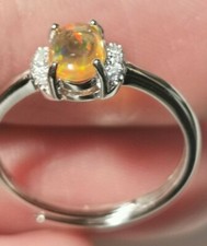 Mexican fire opal ring r335