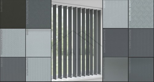 Grey vertical blind - grey,