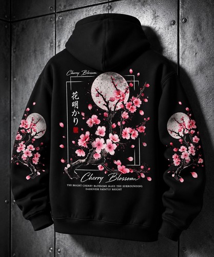 Japanese cherry blossom hoodie - japanese,