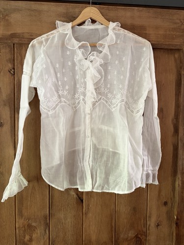 Antique white sheer cotton - antique,
