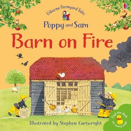 Barn fire usborne farmyard - on,