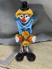 Murano Clown Art Glass Figurine 735g Weight 9” Tall Perfect Condition