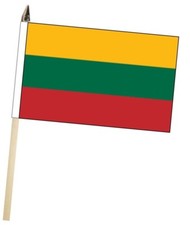 Lithuania large hand flag with - lithuania,