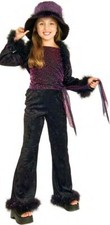 Chic Diva Pop Star Rock Hannah Montana Fancy Dress Up Halloween Child Costume